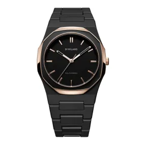 Unisex Polycarbon Black 41mm Watch