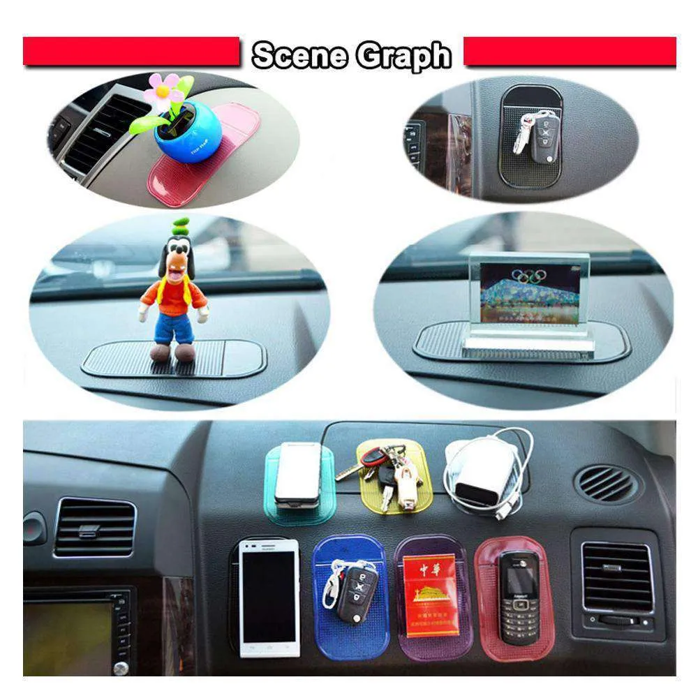 Universal Sticky Pad Anti-Slip Mat Gel Dash Car Mount Holder for Cell Phones  - pack of 5