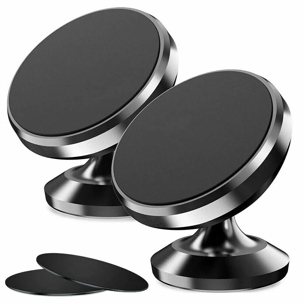 US 2-4 Pc Universal Magnetic Car Mount Cell Phone Holder Circle Stand Adjustable