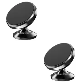 US 2-4 Pc Universal Magnetic Car Mount Cell Phone Holder Circle Stand Adjustable