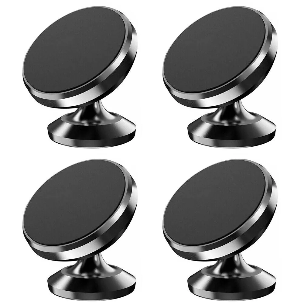 US 2-4 Pc Universal Magnetic Car Mount Cell Phone Holder Circle Stand Adjustable