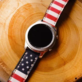 US Flag Watch Strap For Samsung Galaxy Watch Band