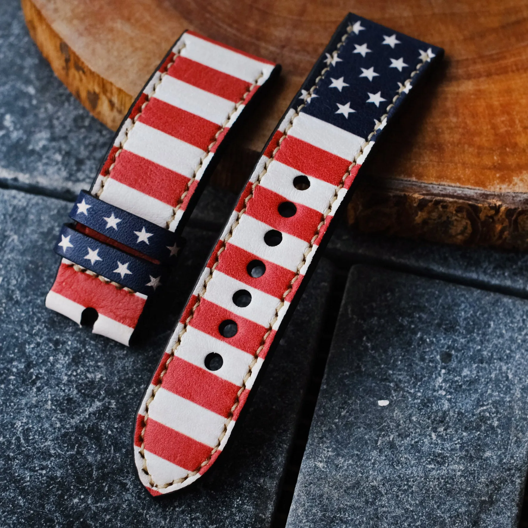 US Flag Watch Strap For Samsung Galaxy Watch Band