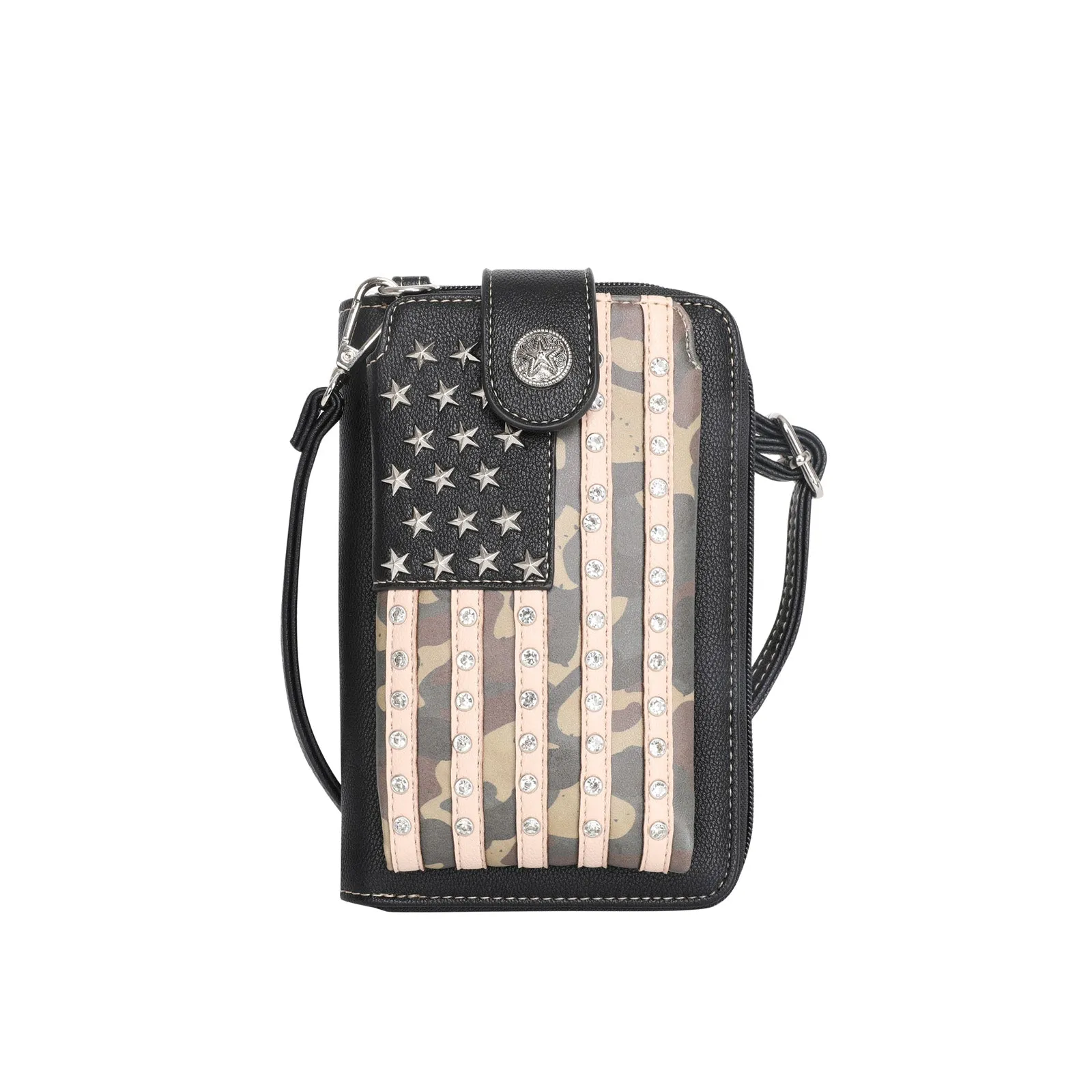 US04-183 Montana West American Pride Phone Case Crossbody Wallet