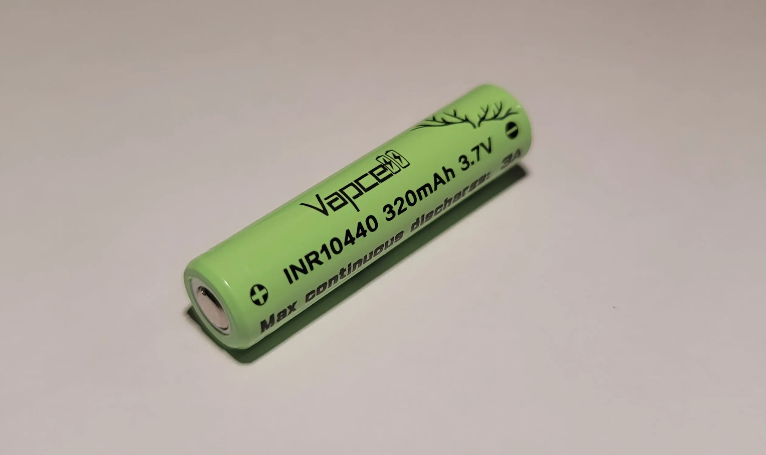 Vapcell INR10440 3.7v 320mAh Rechargeable Li-ion Battery *** HAS TO BE SHIPPED WITH FLASHLIGHT   FEDEX ***