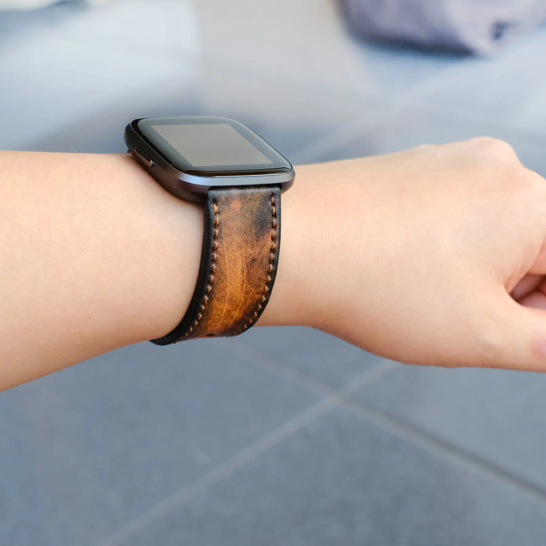 Vintage Brown Strap For Fitbit Watch