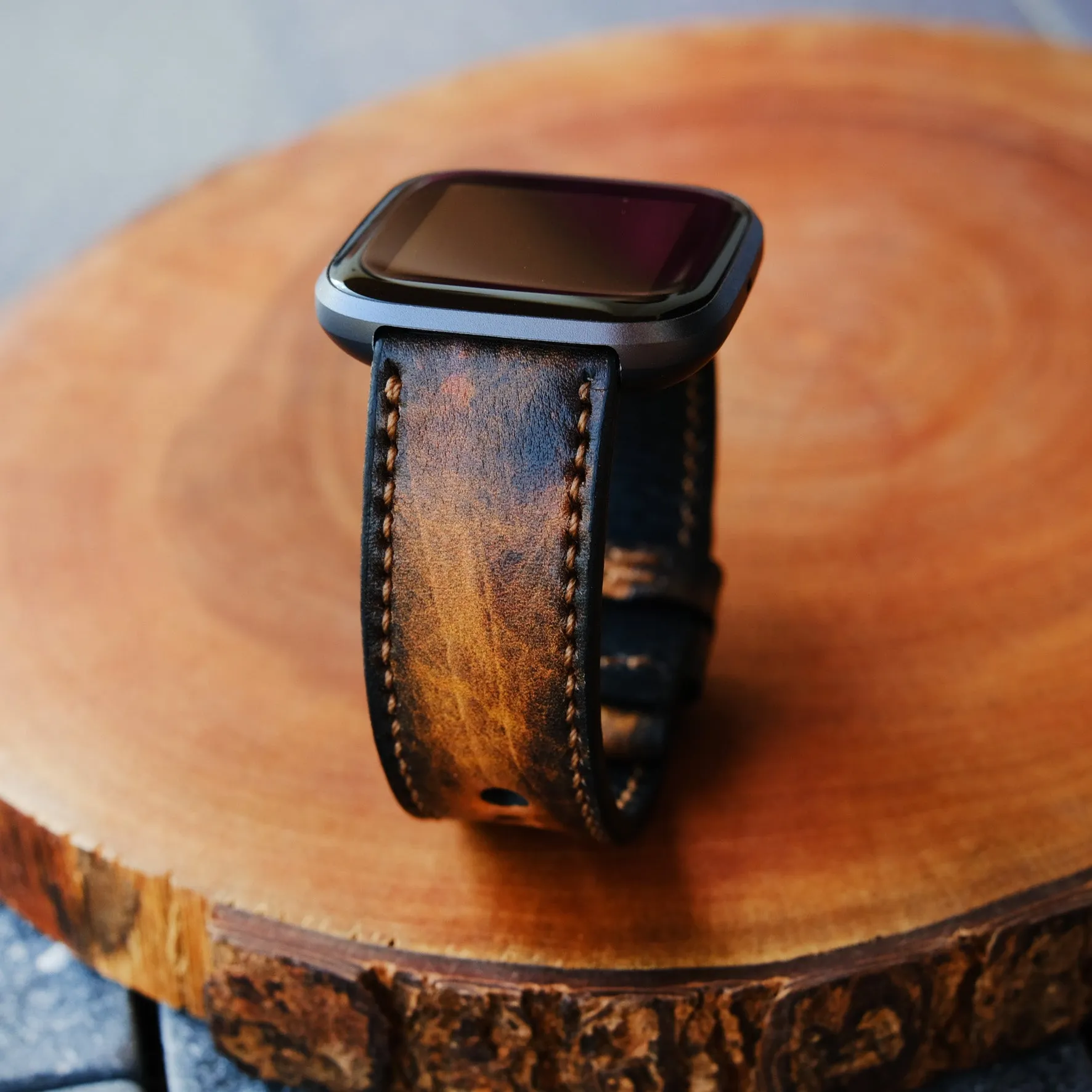 Vintage Brown Strap For Fitbit Watch