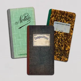 Vintage Composition Pocket Notebook Trio