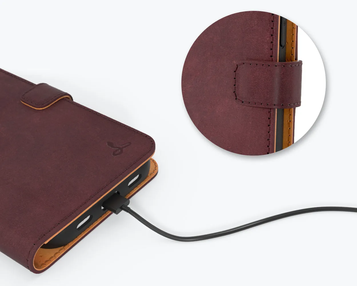 Vintage Leather Wallet - Apple iPhone 13