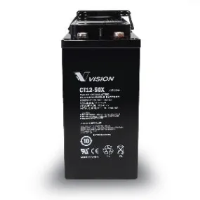 Vision - CT12-50X - 12V50AH 15 YRS BATTERY CT12-50X