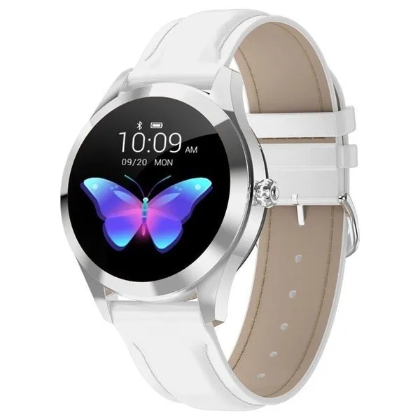 Waterproof Heart Rate Monitoring Stainless Steel kw10 Smartwatch women Smart Watch Fitness Bracelet