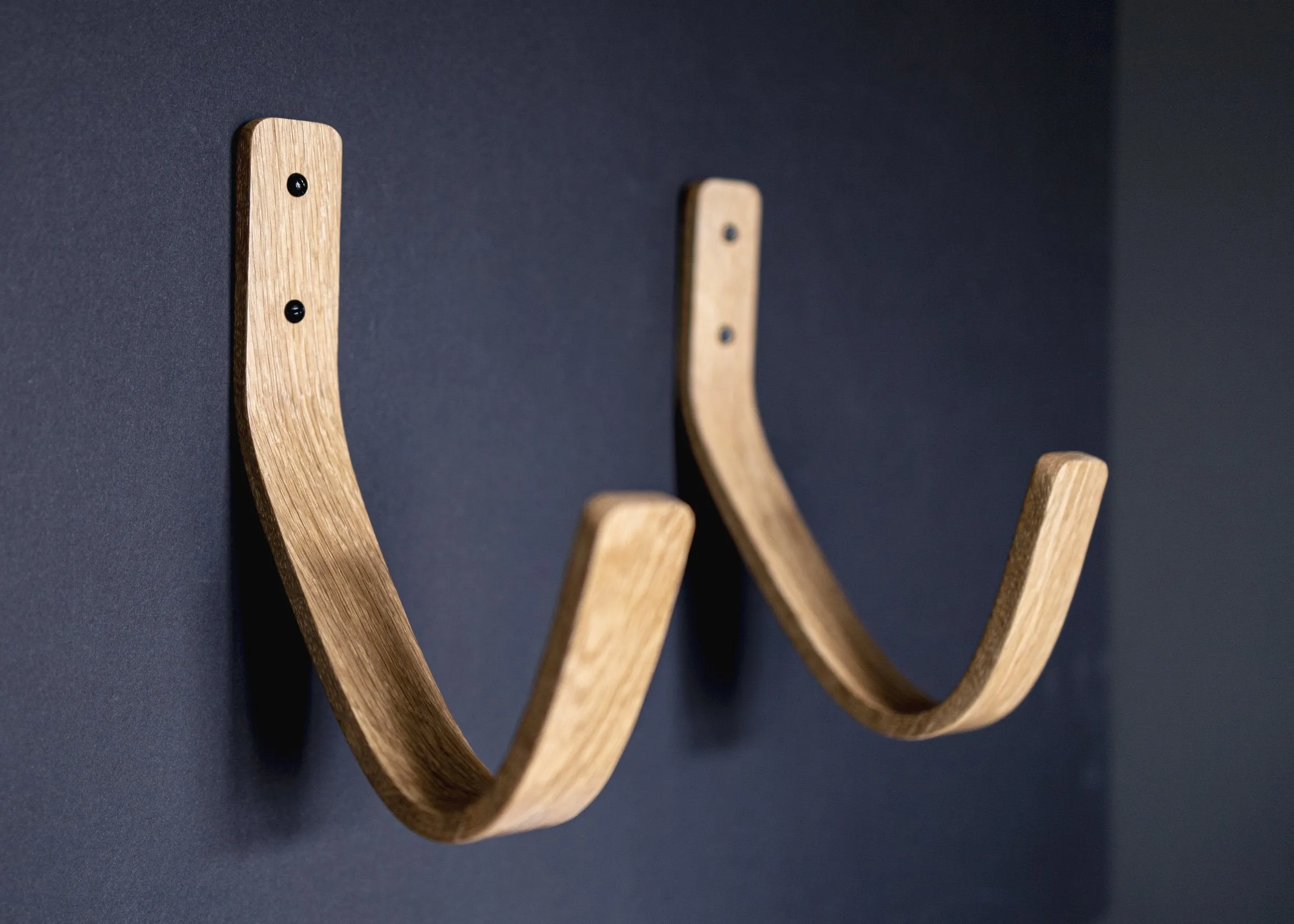 Waves 2.0 | Longboard - Surfboard Wall Mounts | Oak