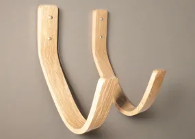 Waves 2.0 | Longboard - Surfboard Wall Mounts | Oak