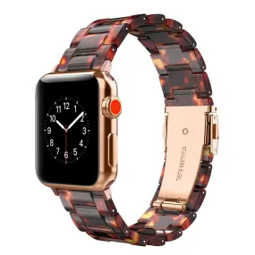 Wearlizer Apple Watch Band Metal Resin Steel Clasp