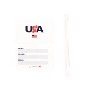 White Jersey Logo Luggage Tag