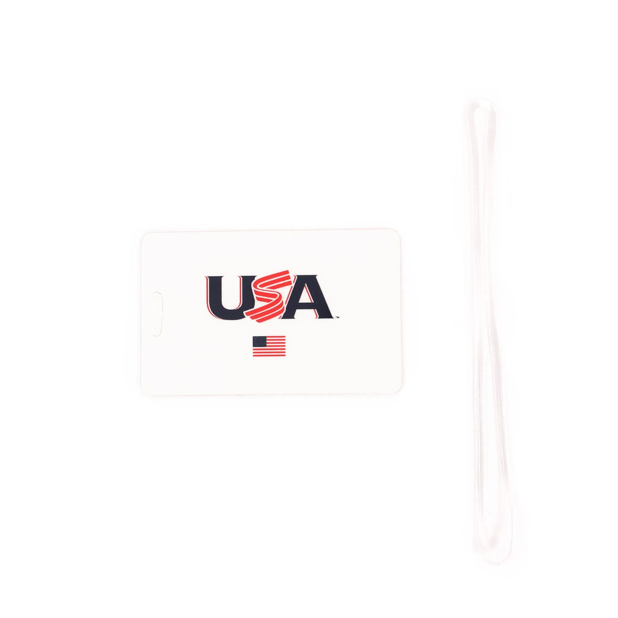 White Jersey Logo Luggage Tag