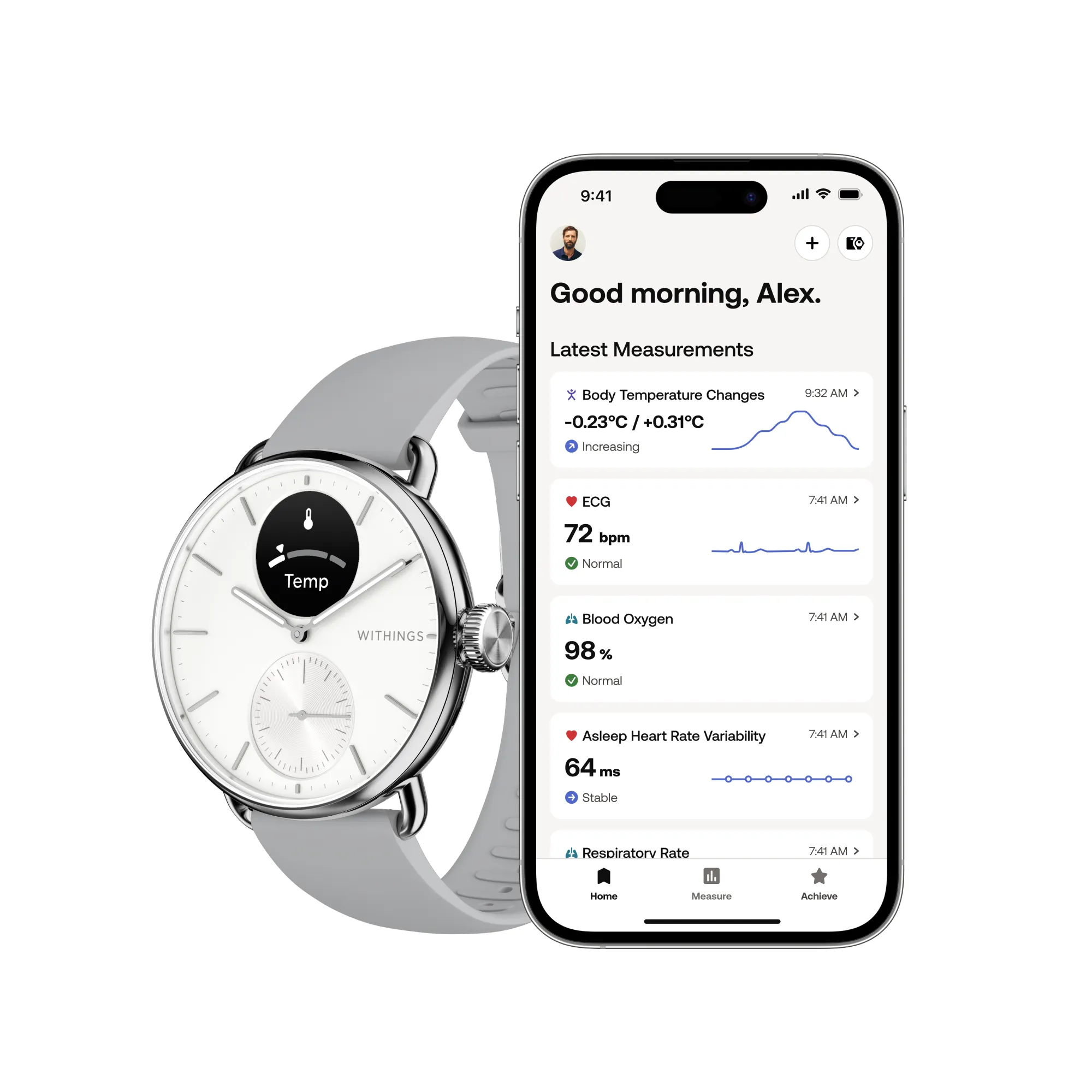 Withings Scanwatch 2 38Mm White