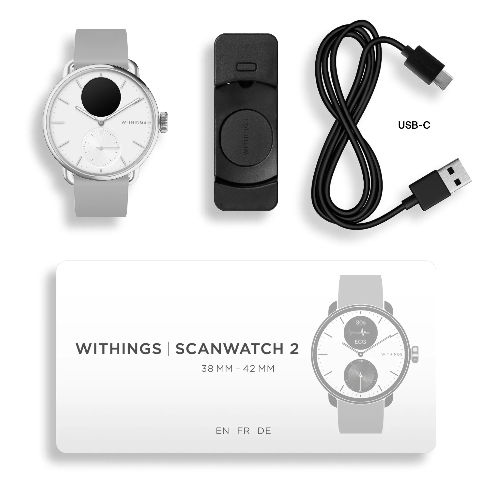 Withings Scanwatch 2 38Mm White