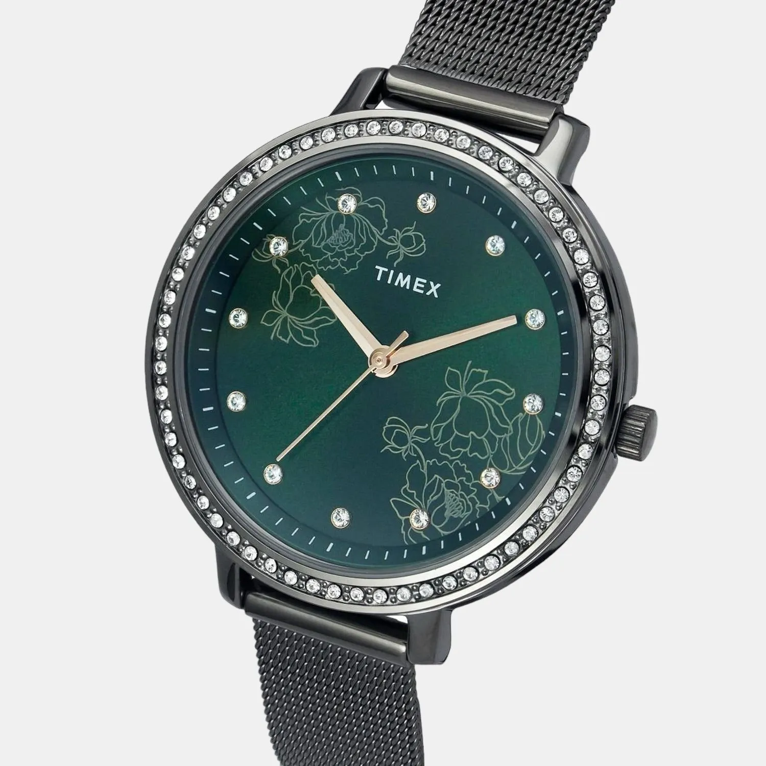 Women Green Analog Stainless Steel Watch TWEL14704