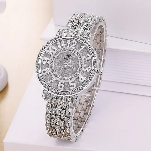 Women Quartz Watch Fashion Bling Casual