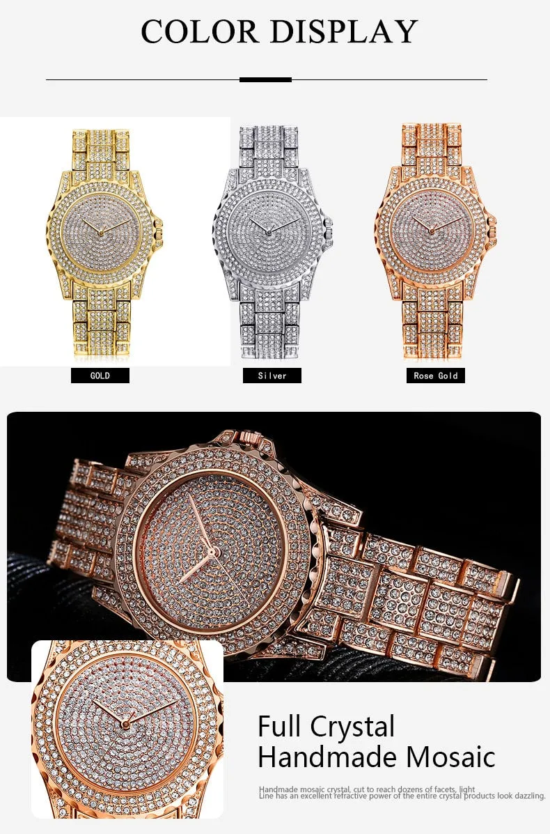 Women Quartz Watch Fashion Bling Casual