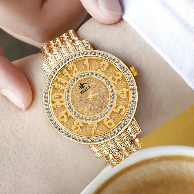 Women Quartz Watch Fashion Bling Casual