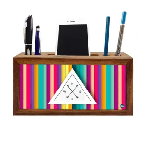 Wooden office desk organizer - News