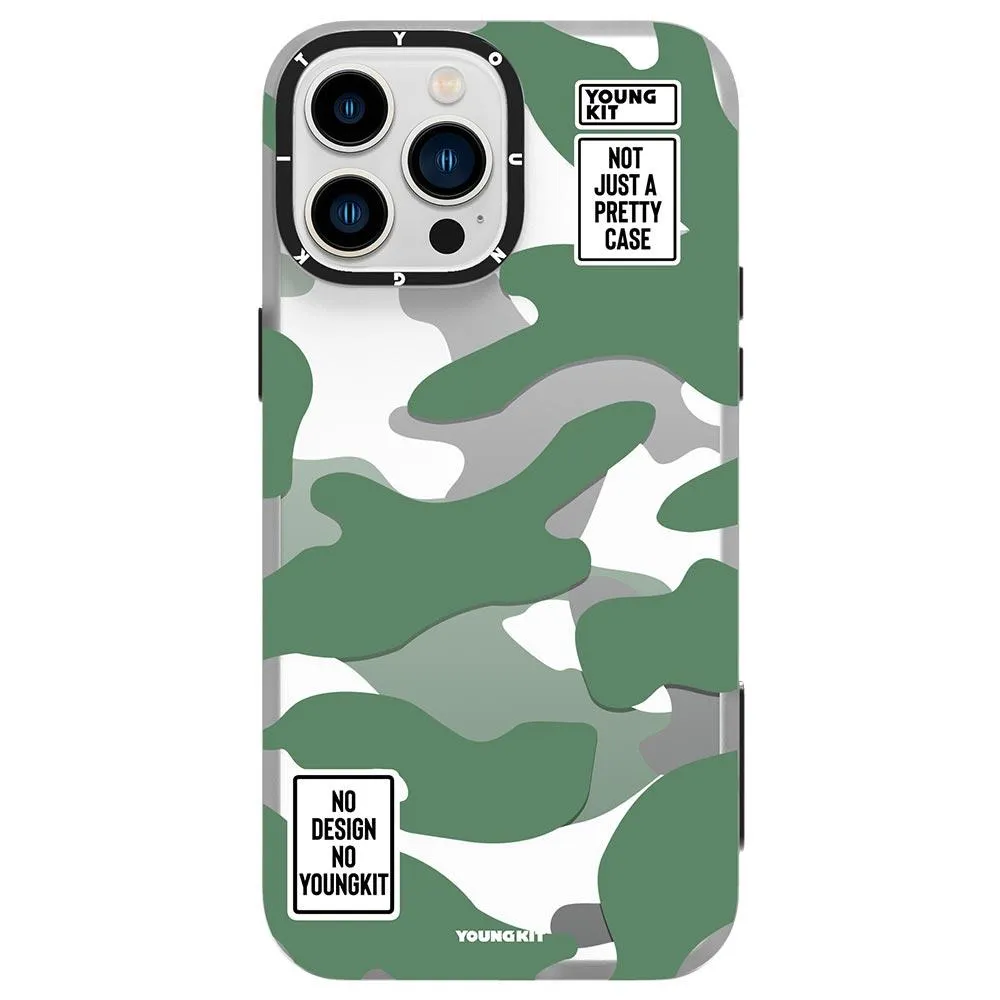 YOUNGKIT Camouflage Slim Thin Matte Anti-Scratch Back Shockproof Cover Case