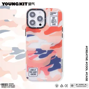 YOUNGKIT Camouflage Slim Thin Matte Anti-Scratch Back Shockproof Cover Case